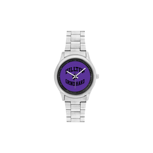 HillTop Grind Hard Purple Watch Men's Stainless Steel Watch(Model 104)