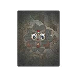 Funny steampunk owl Blanket 50"x60"
