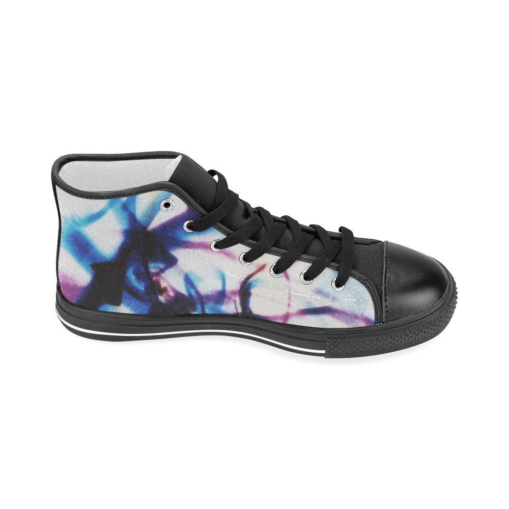 Abstract Photographic Drawing Women's Classic High Top Canvas Shoes (Model 017)