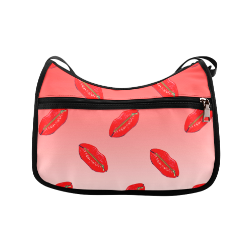 lips red fade Crossbody Bags (Model 1616)