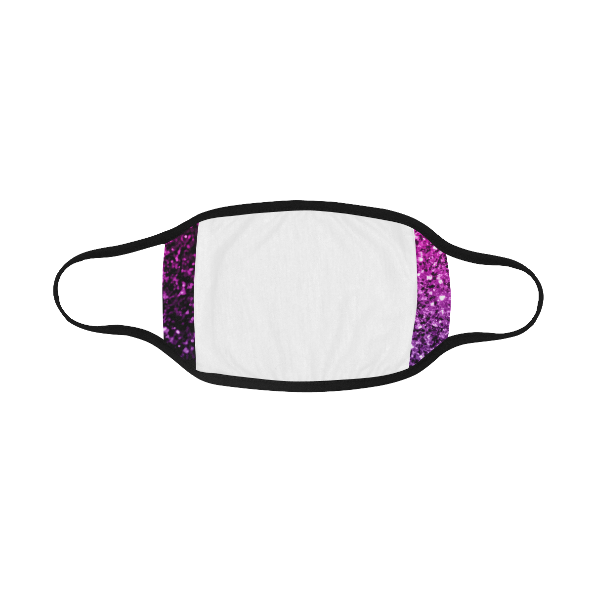 Beautiful Purple Pink Ombre glitter sparkles Mouth Mask