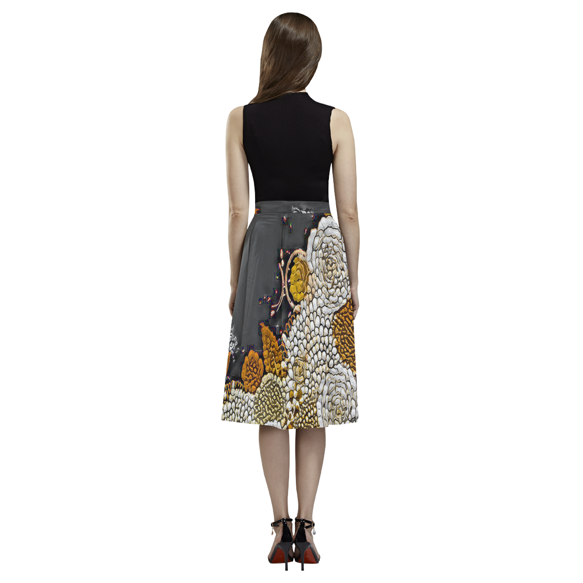 Fall, Dried, Beautiful! Aoede Crepe Skirt (Model D16)