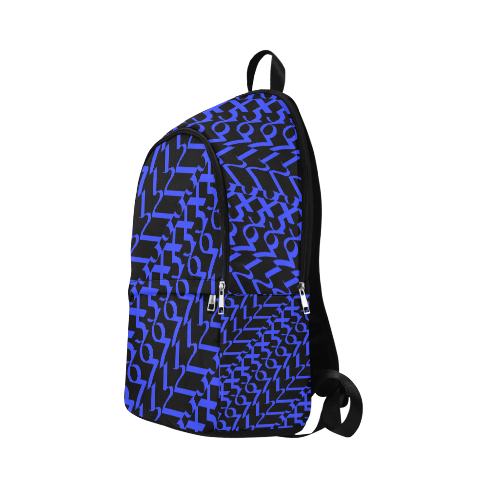 NUMBERS Collection 1234567 Reverse Blueberry Fabric Backpack for Adult (Model 1659)
