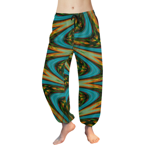 :Emerald Mandala: Women's All Over Print Harem Pants (Model L18)
