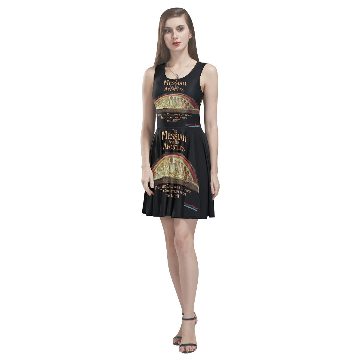 MessiahDesign-in-Eng Thea Sleeveless Skater Dress(Model D19)