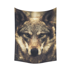 Wolf 2 Animal Nature Cotton Linen Wall Tapestry 60"x 80"