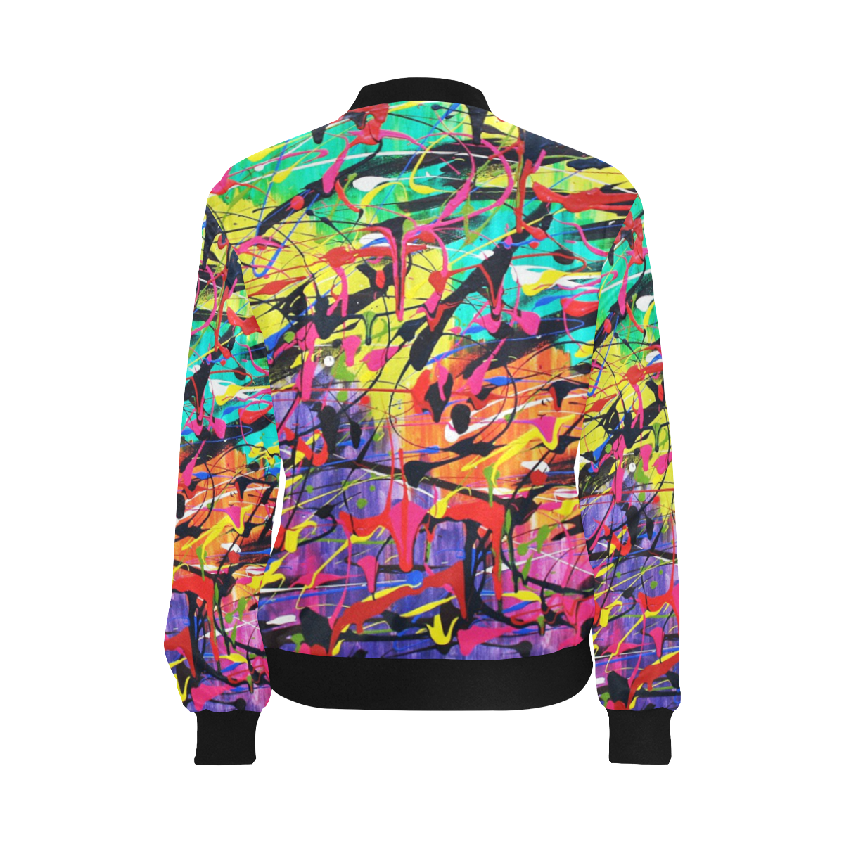 Chaos All Over Print Bomber Jacket for Women (Model H36)