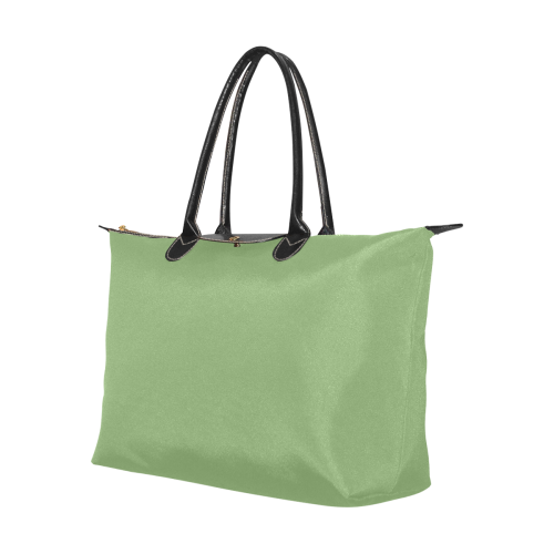color asparagus Single-Shoulder Lady Handbag (Model 1714)