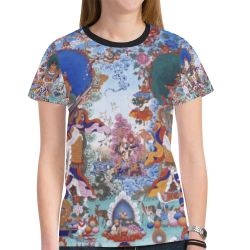 Four Heavenly Kings, by Ivan Venerucci Italian Style New All Over Print T-shirt for Women (Model T45)