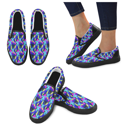 13pa Women's Unusual Slip-on Canvas Shoes (Model 019)