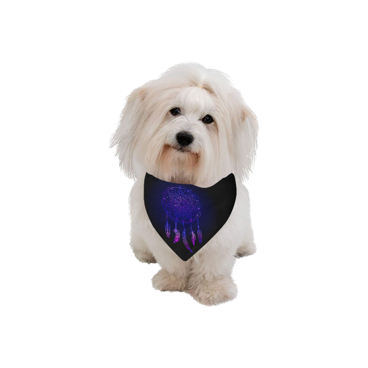 Neon Dreamcatcher Pet Dog Bandana/Large Size
