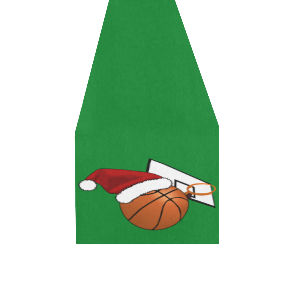 Santa Hat Basketball And Hoop Christmas Table Runner 14x72 inch
