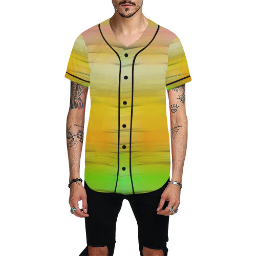 noisy gradient 2 by JamColors All Over Print Baseball Jersey for Men (Model T50)