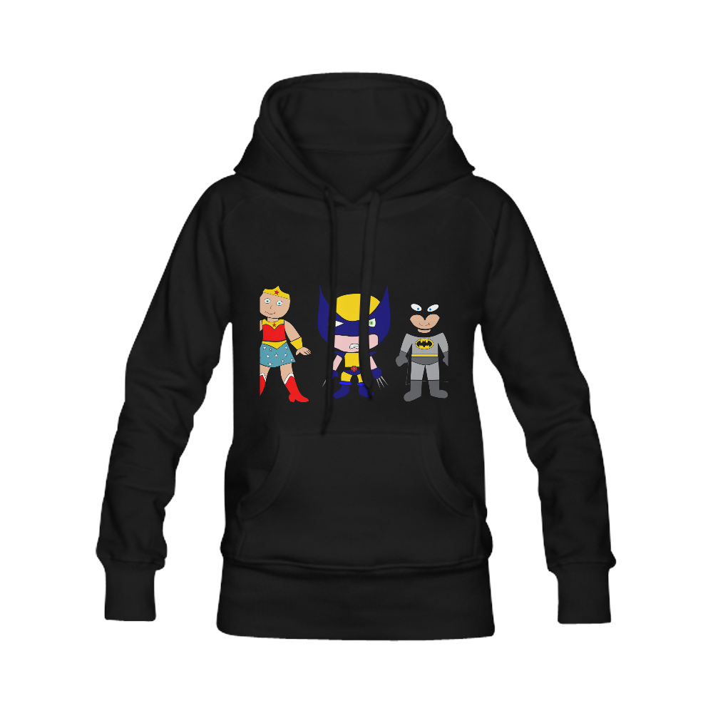 super-heroes Women's Classic Hoodies (Model H07)