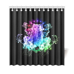 Colorful owl Shower Curtain 69"x72"