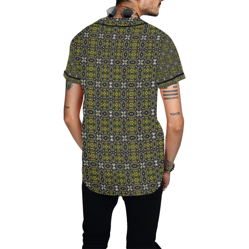 geometric pattern 3B by JamColors All Over Print Baseball Jersey for Men (Model T50)