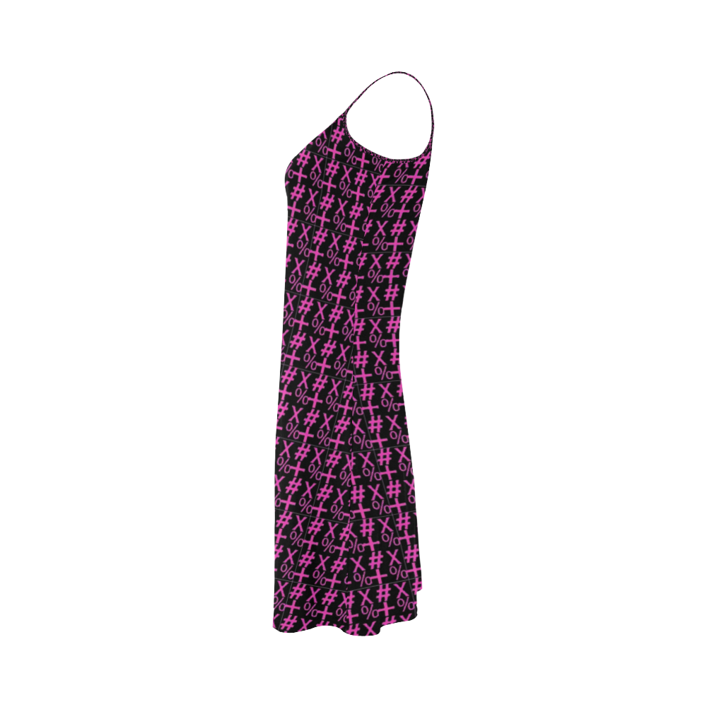 NUMBERS Collection Symbols Pink Alcestis Slip Dress (Model D05)