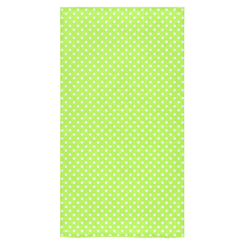 Mint green polka dots Bath Towel 30"x56"