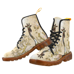 Funny steampunk giraffe Martin Boots For Men Model 1203H