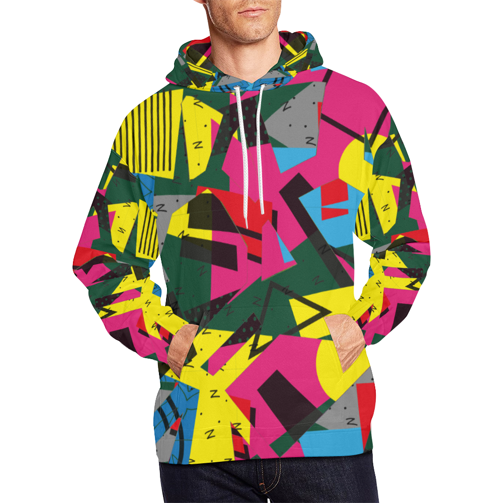Crolorful shapes All Over Print Hoodie for Men (USA Size) (Model H13)