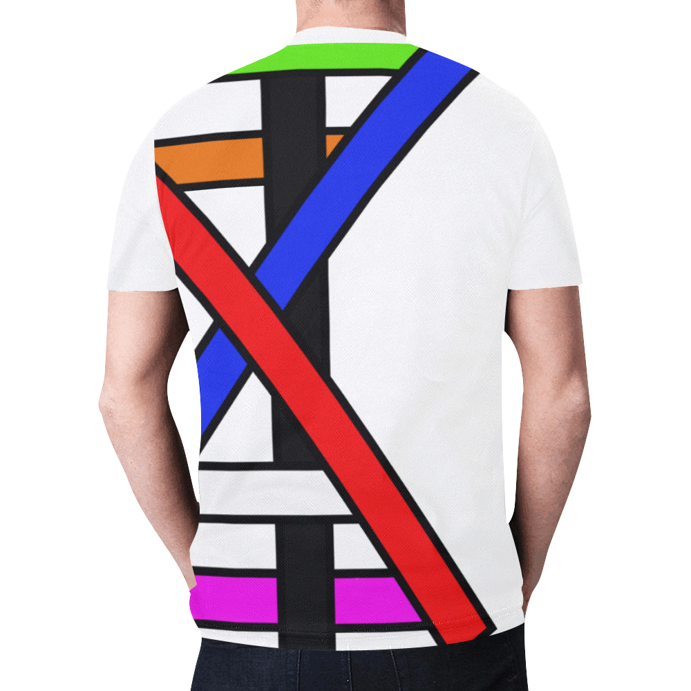 strap New All Over Print T-shirt for Men (Model T45)