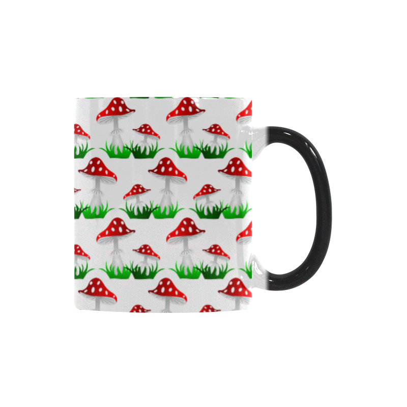 Toadstool red pattern Custom Morphing Mug