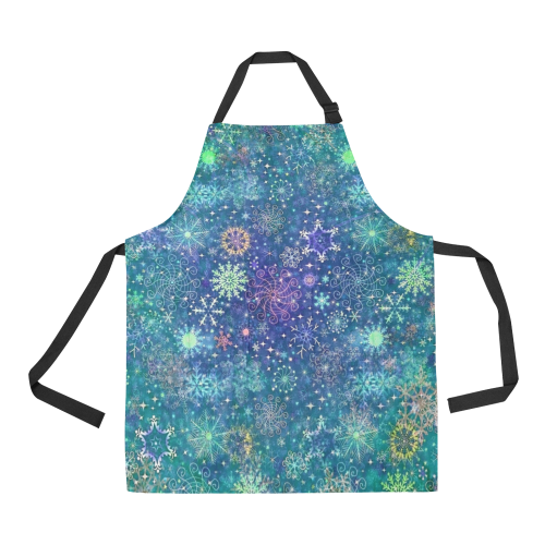 Snow Pattern by K.Merske All Over Print Apron