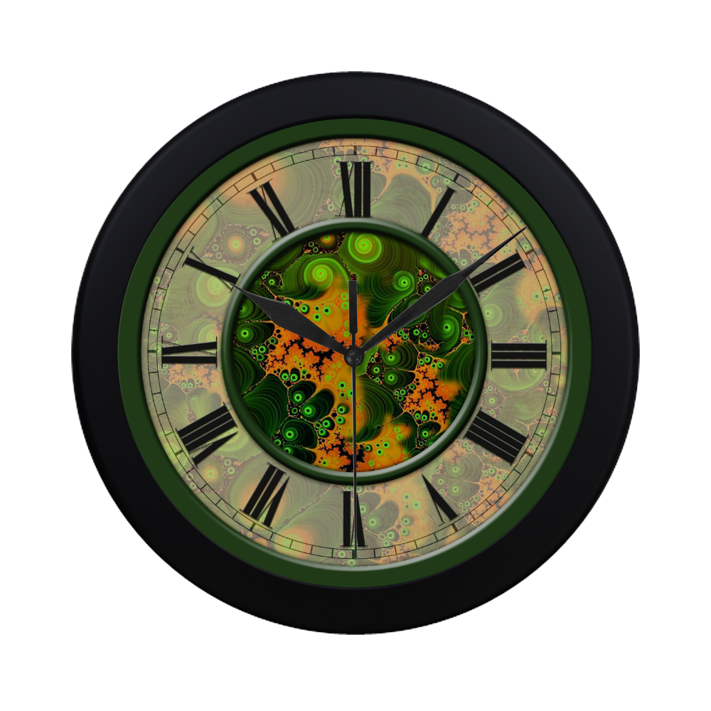 Pretty Paisley Clock Circular Plastic Wall clock