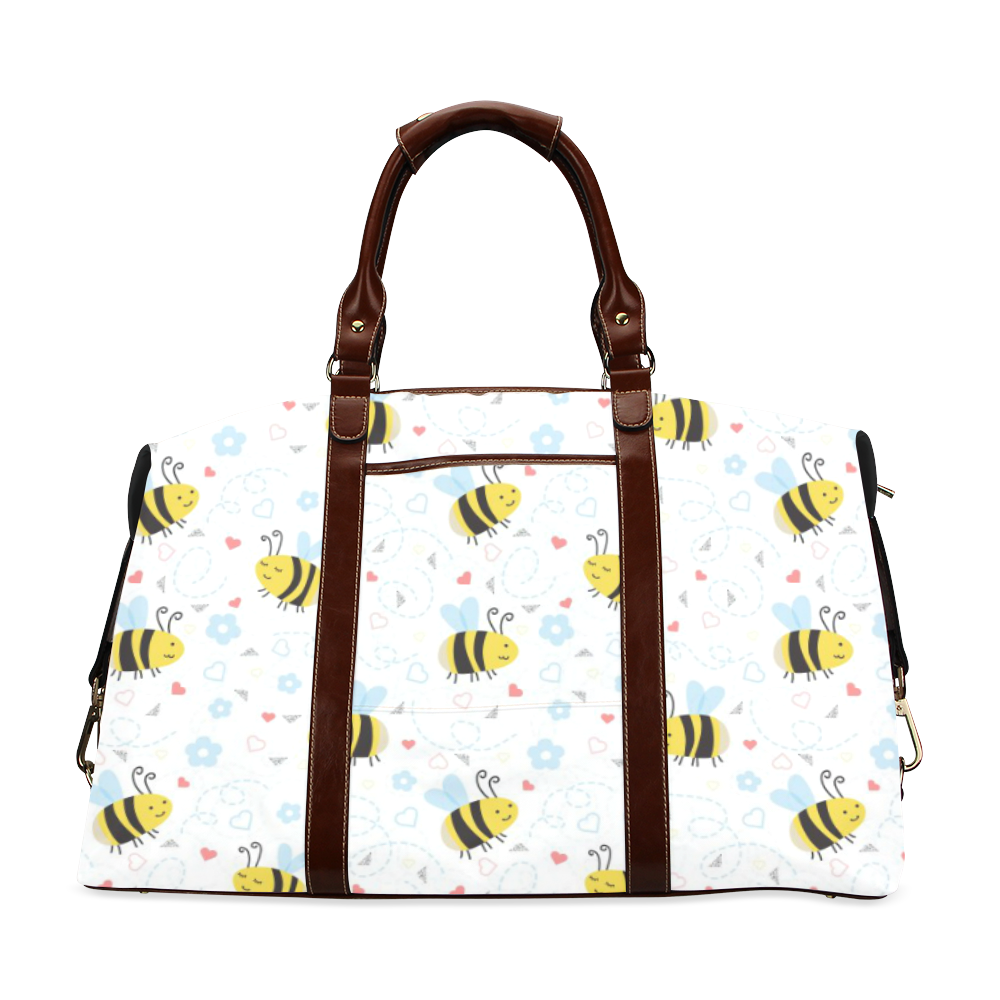 Cute Bee Pattern Classic Travel Bag (Model 1643) Remake