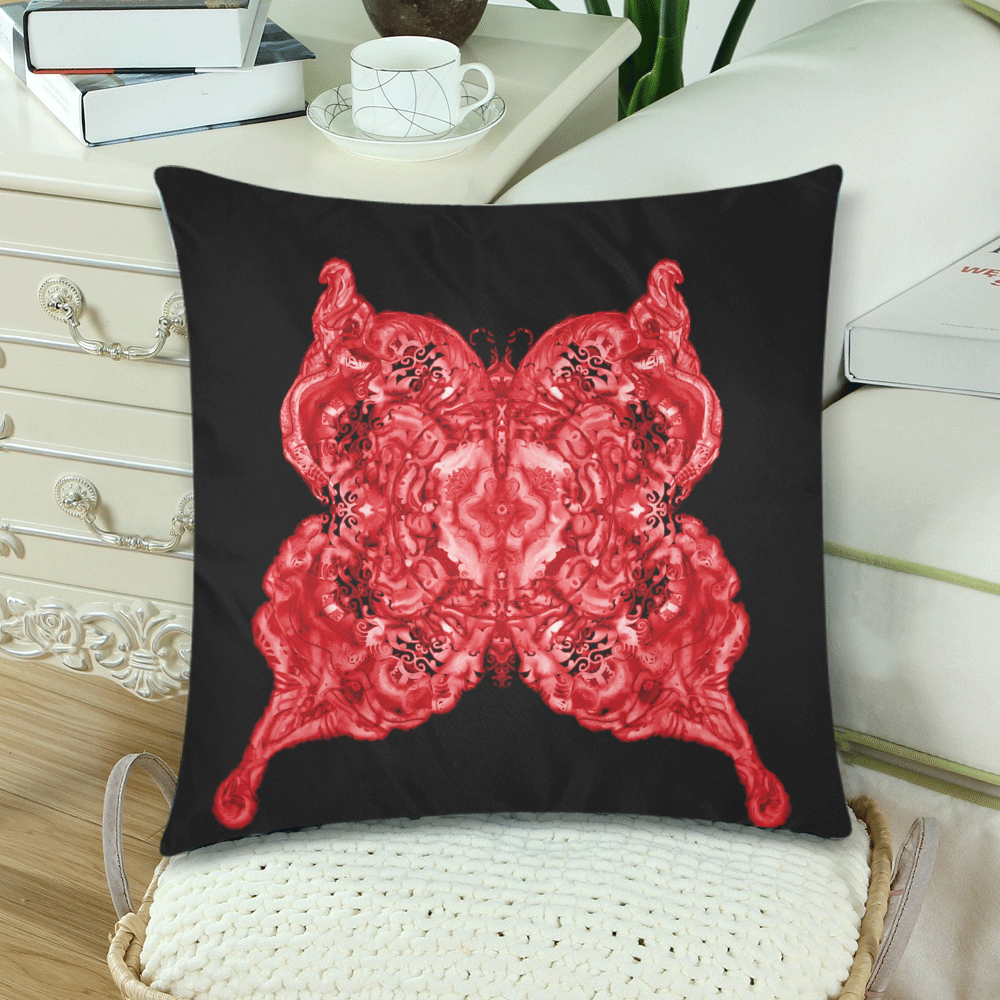 papillon 14 Custom Zippered Pillow Cases 18"x 18" (Twin Sides) (Set of 2)