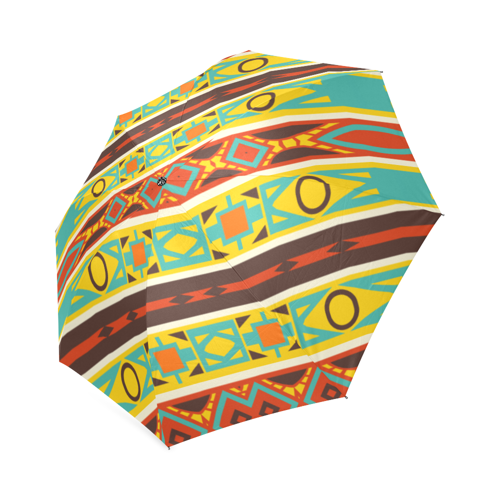 Ovals rhombus and squares Foldable Umbrella (Model U01)