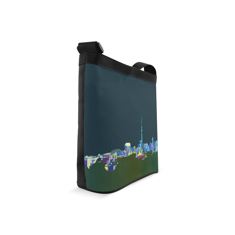City of Auckland at Night Crossbody Bags (Model 1613)