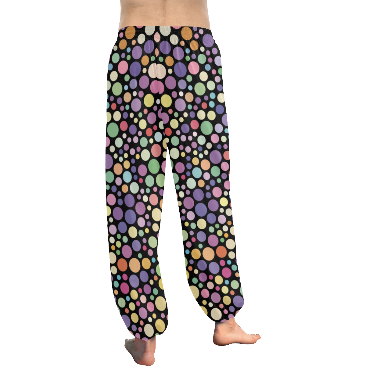 Colorful dot pattern Women's All Over Print Harem Pants (Model L18)