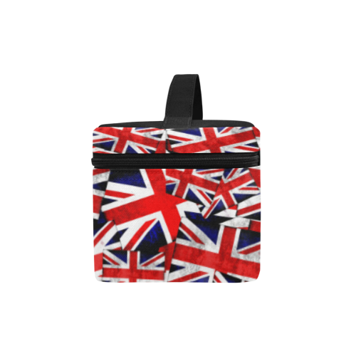 Union Jack British UK Flag Cosmetic Bag/Large (Model 1658)