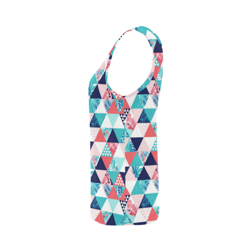 Flamingo Triangle Pattern All Over Print Tank Top for Women (Model T43)