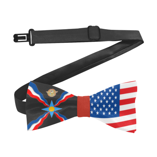 Assyrian American Flags Custom Bow Tie