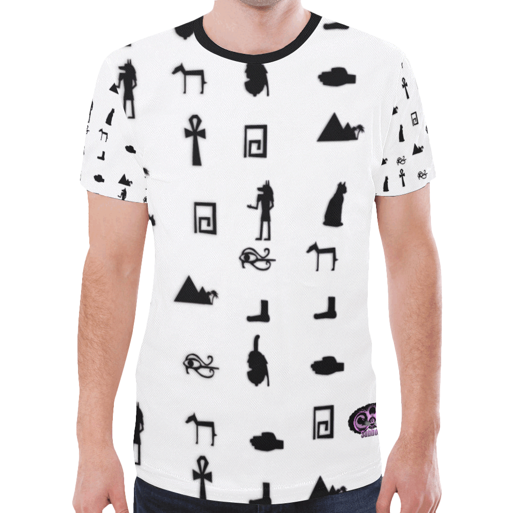 Hieroglyphs New All Over Print T-shirt for Men (Model T45)