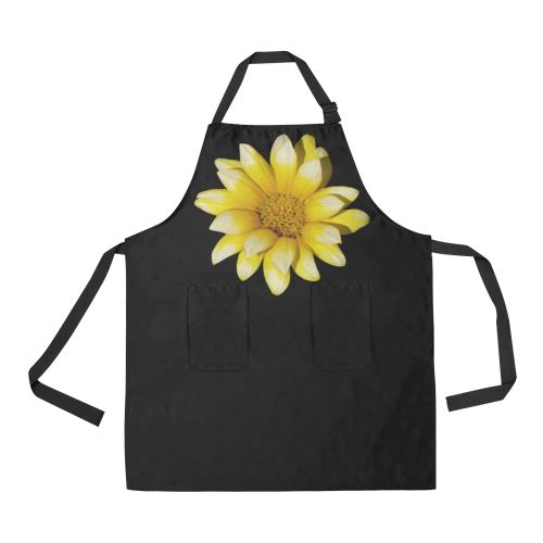 Yellow Flower, floral photography All Over Print Apron