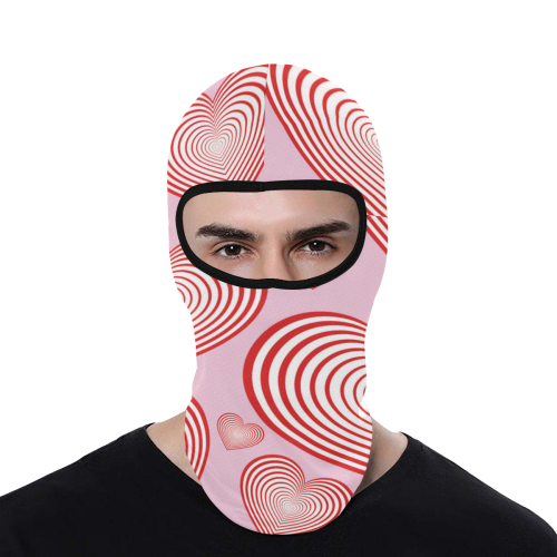 Motorcycle Face Mask heart in heart All Over Print Balaclava