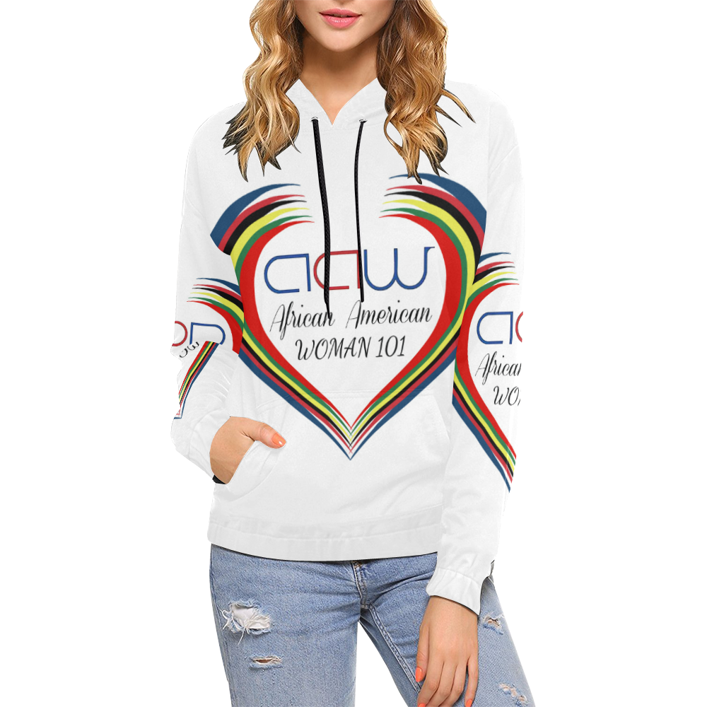 AAW101 Hoodies All Over Print Hoodie for Women (USA Size) (Model H13)