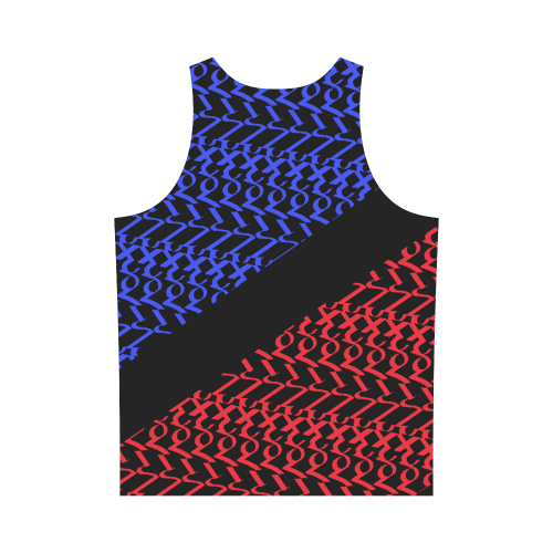 NUMBERS Collection 1234567 "Reverse" Split All Over Print Tank Top for Men (Model T43)