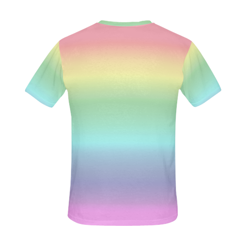 Pastel Rainbow All Over Print T-Shirt for Men (USA Size) (Model T40)