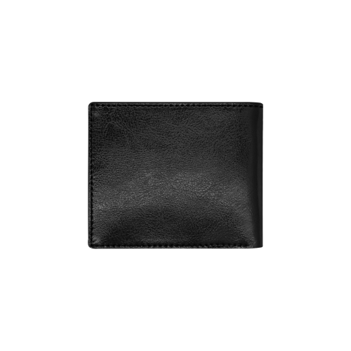 Black Cat Bifold Wallet with Coin Pocket (Model 1706)