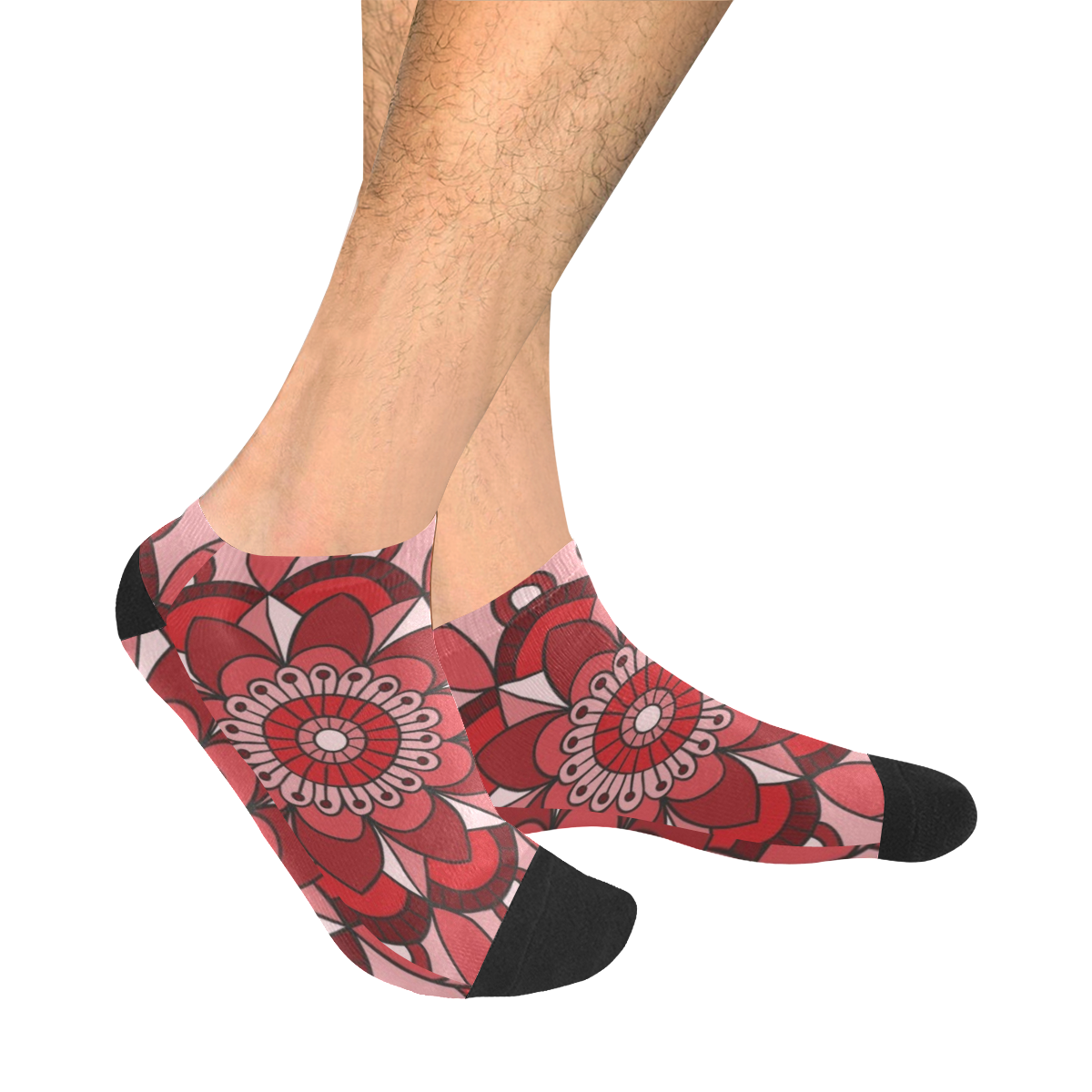 MANDALA HIBISCUS BEAUTY Men's Ankle Socks
