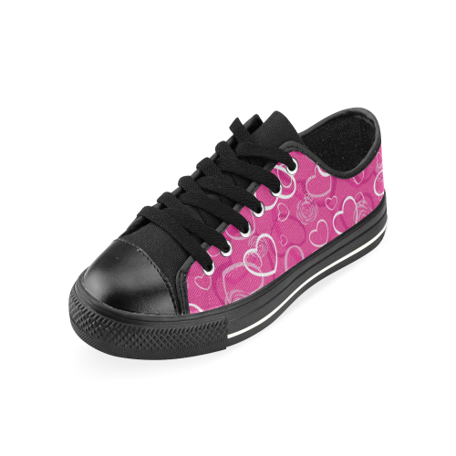 PINK HOPE Low Top Canvas Shoes for Kid (Model 018)
