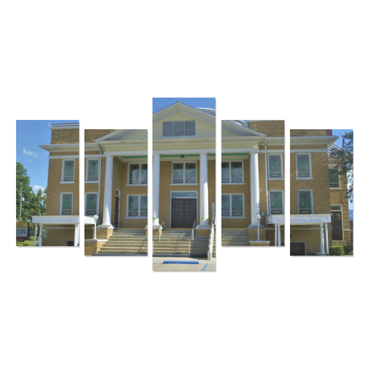Tabernacle Baptist Church Of Selma AL 2017 By Doris Clay-Kersey Canvas Print Sets E (No Frame)