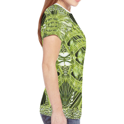 panther 4 New All Over Print T-shirt for Women (Model T45)
