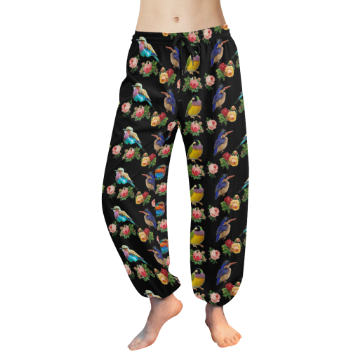 All the Birds and Roses Women's All Over Print Harem Pants (Model L18)
