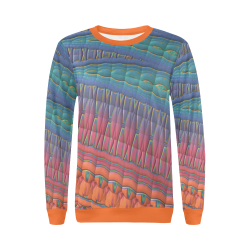 In My Tribe All Over Print Crewneck Sweatshirt for Women (Model H18)