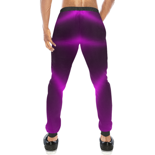 Purple Blossom Men's All Over Print Sweatpants (Model L11)